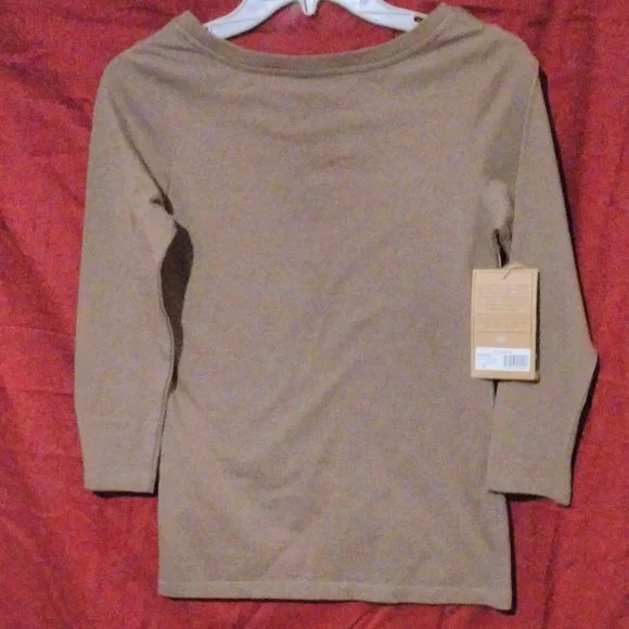 Earth Co. b.Organic WOMEN Shirt LONG Sleeve Made in *Switzerland Size M NWT - Picture 2 of 7